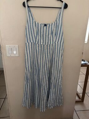 Old Navy Blue and White Striped Sundress
